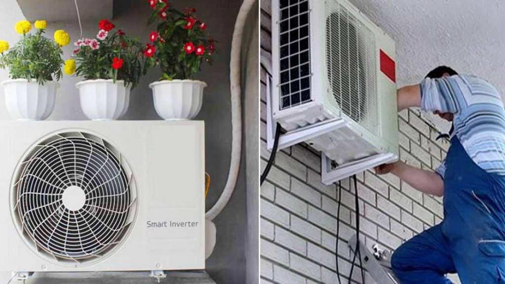 8 Bước để lắp đặt điều hòa đúng cách 3 Lắp đặt cục nóng điều hòa