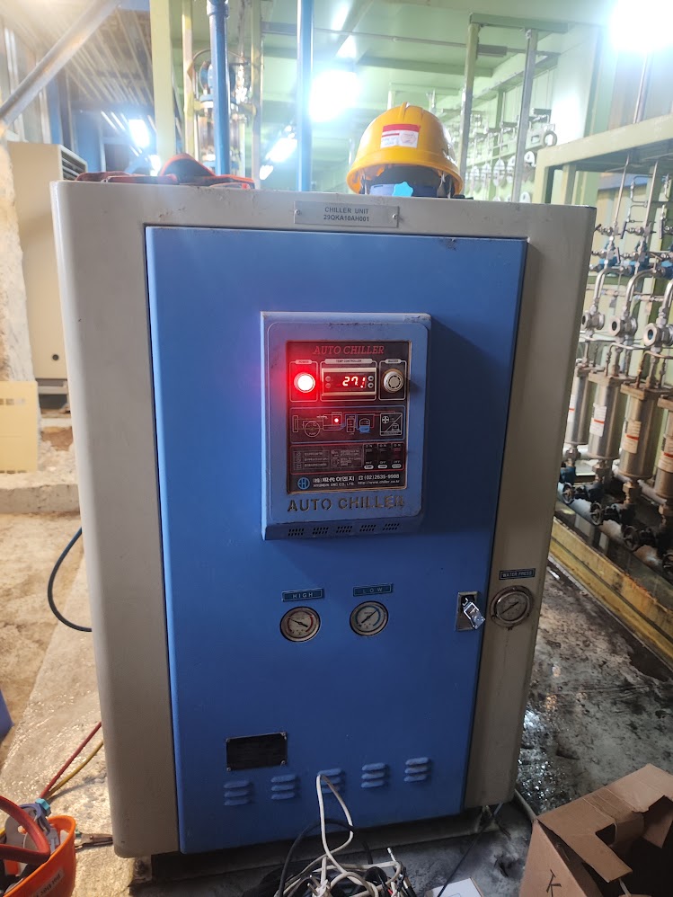 Chiller cong nghiep tai nha may - Dien Lanh Ha Noi 247 sua chua bao tri